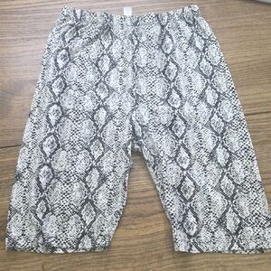 Snakeskin Print Shorts